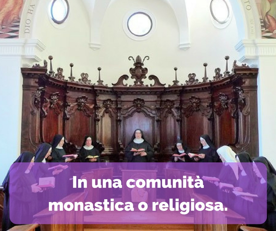 comunità monastica o religiosa vicina